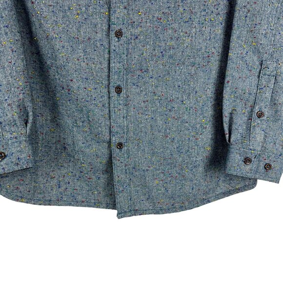 Columbia Glenallen EXS Mens Shirt Jacket Long Sleeve Splatter Blue XL - Picture 6 of 13